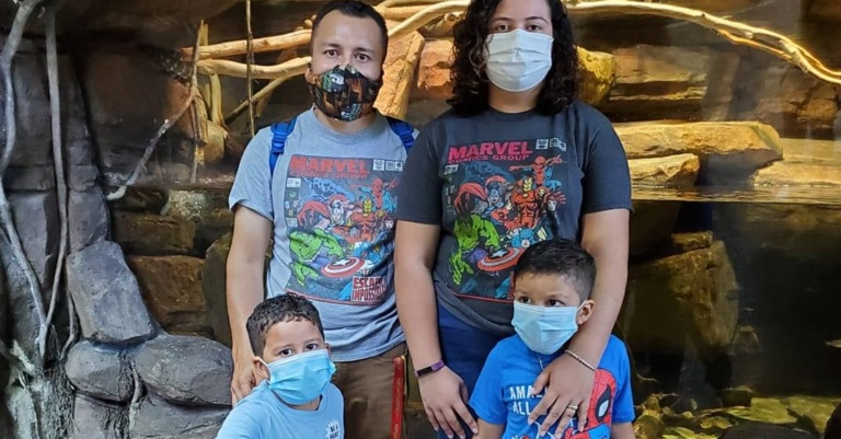 Yoslin Amaya Hernandez, Parent Advisor, and family