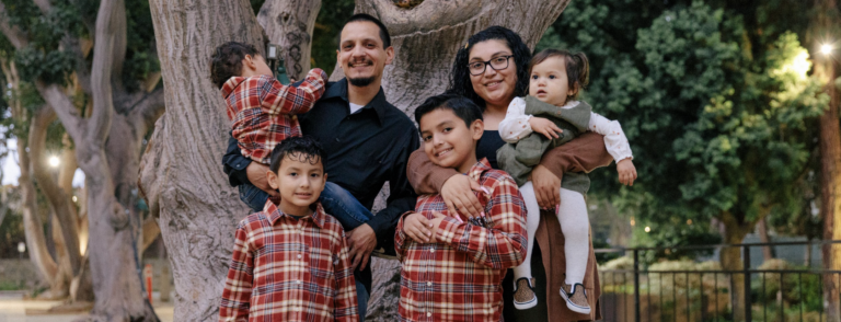 Photo of Ignacio Angel and his family.