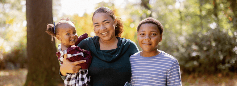 Photo of Isis Patterson and her family