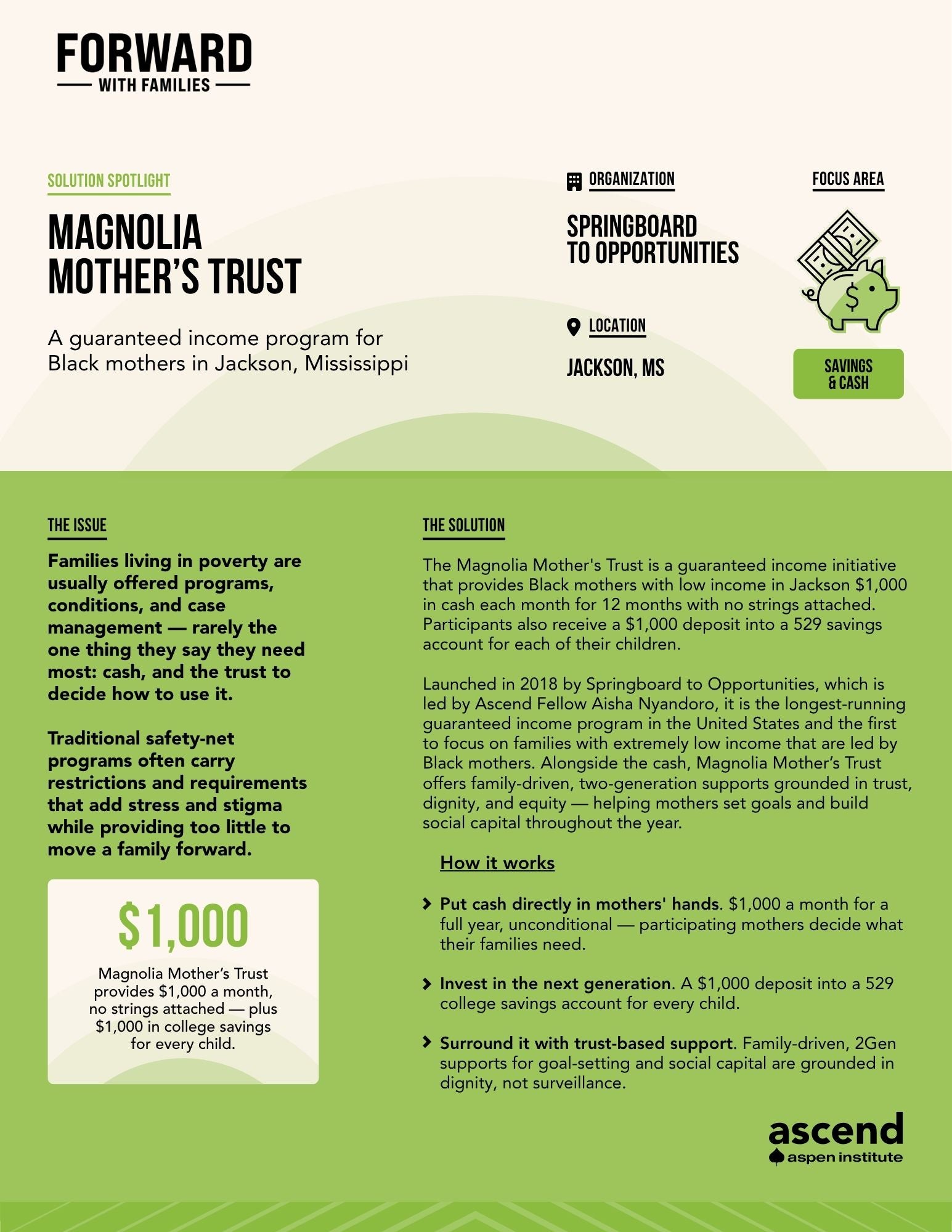Solutions Spotlight: Magnolia Mother’s Trust